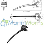 Pua nylon para molinete caño redondo d: 32-28 mm p.p.