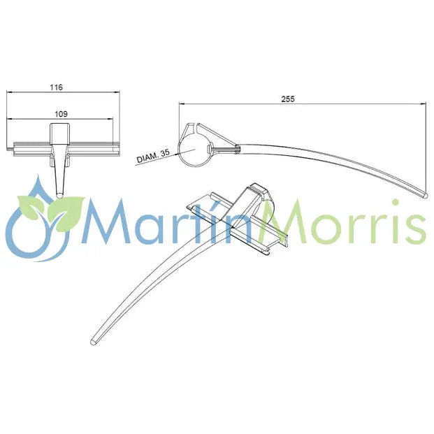 Púa para molinete john deere 9600 case y new holland