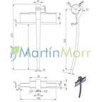 Pua plástica d: 35mm para molinete john deere 9650 9750 9850 sts plataformas hf