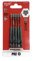 Milwaukee 4832-4564 Puntas de Impacto SHOCKWAVE™ Phillips PH2 x5 - 88.9 mm