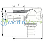 Purgador Final de Linea Valvula Esférica 1/2 3/4 y 1 pulgada de caño