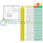 Racor curvo con conexión horquilla macho (arag)