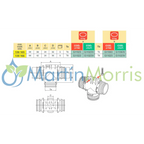 Racor ARAG en TEE con Conexión Horquilla Macho T6