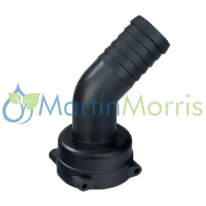 Racord ARAG de Horquilla con Espiga Curva 45°