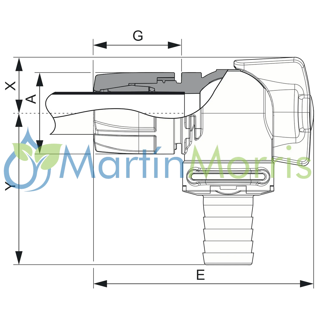 Purgador Final de Linea Valvula Esférica 1/2, 3/4 y 1 pulgada de caño