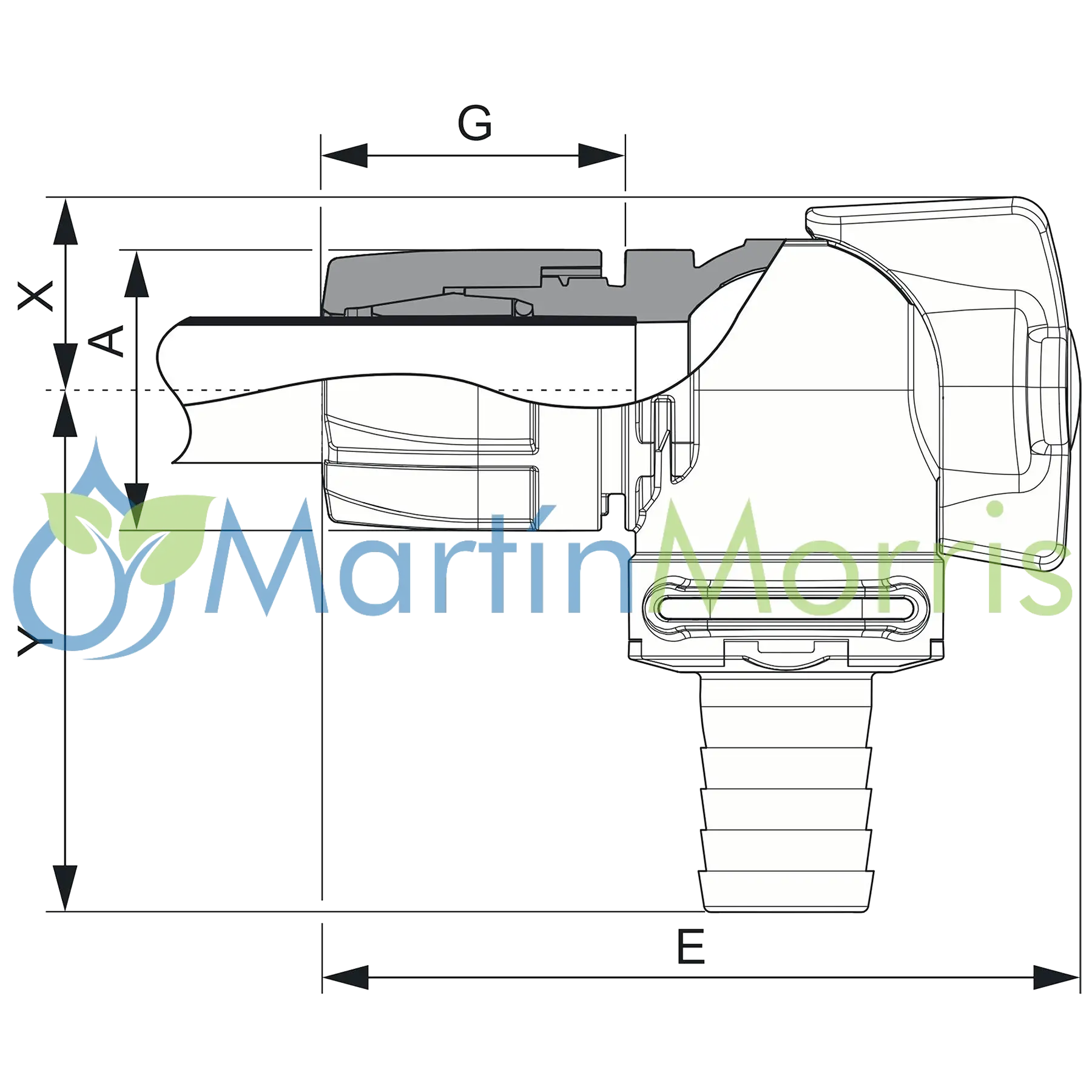 Purgador Final de Linea Valvula Esférica 1/2, 3/4 y 1 pulgada de caño