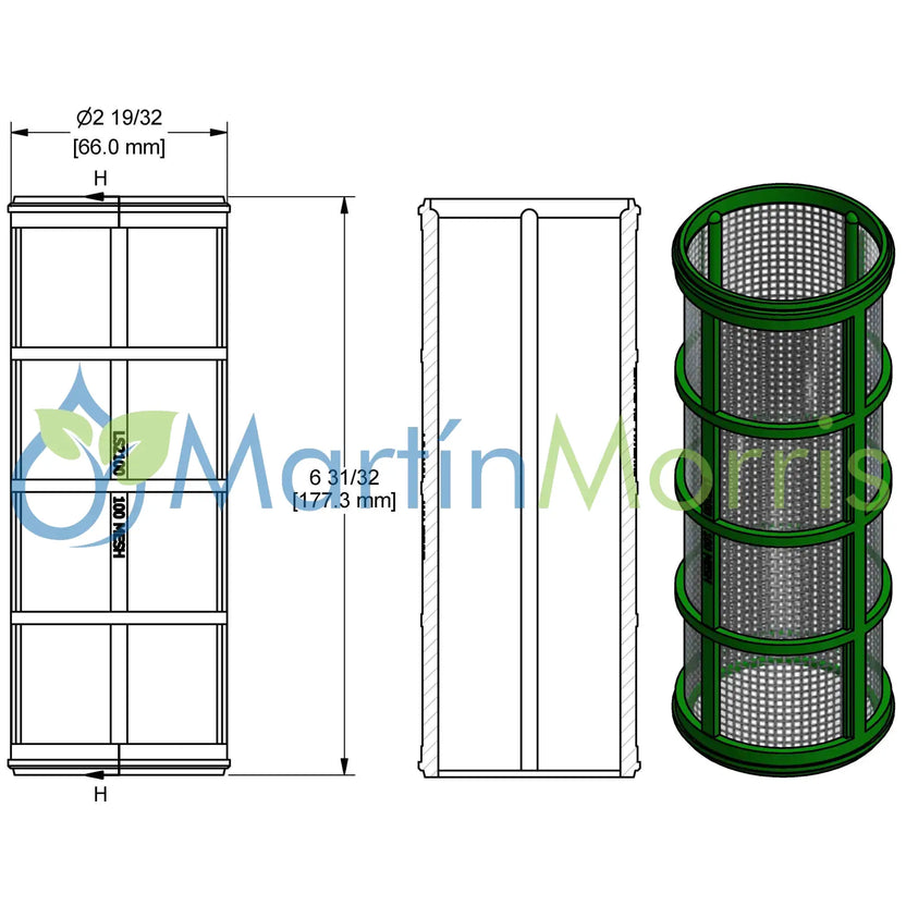 Repuesto BANJO LS2100 para filtros BANJO tamiz 100 mesh