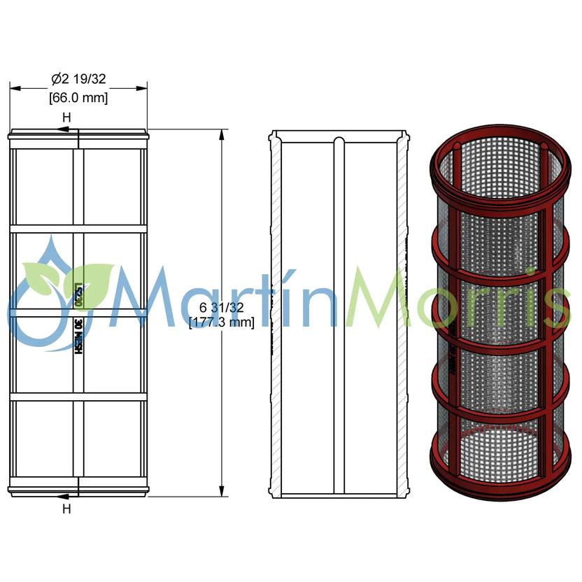 Repuesto BANJO LS230 para filtros BANJO tamiz 30 mesh