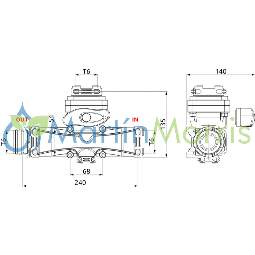 Repuesto Venturi Mixer de carga ARAG modelo Niagara válvula y cuerpo