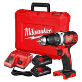 Taladro Percutor Atornillador Milwaukee M18 18V 59Nm con 2 Baterías y Cargador