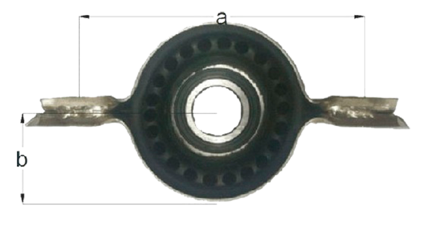 Mitsubishi L200 / L300 soporte de cardan DBH con rodamiento con soporte centro 30mm