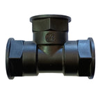 Racord TEE de Polipropileno Rosca Hembra 3/4" - 3/4" - 1/2"