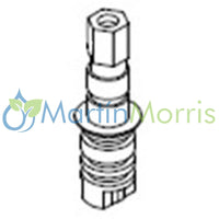 Eje de mando bola de válvula teejet de 2 vías bola de acero inoxidable