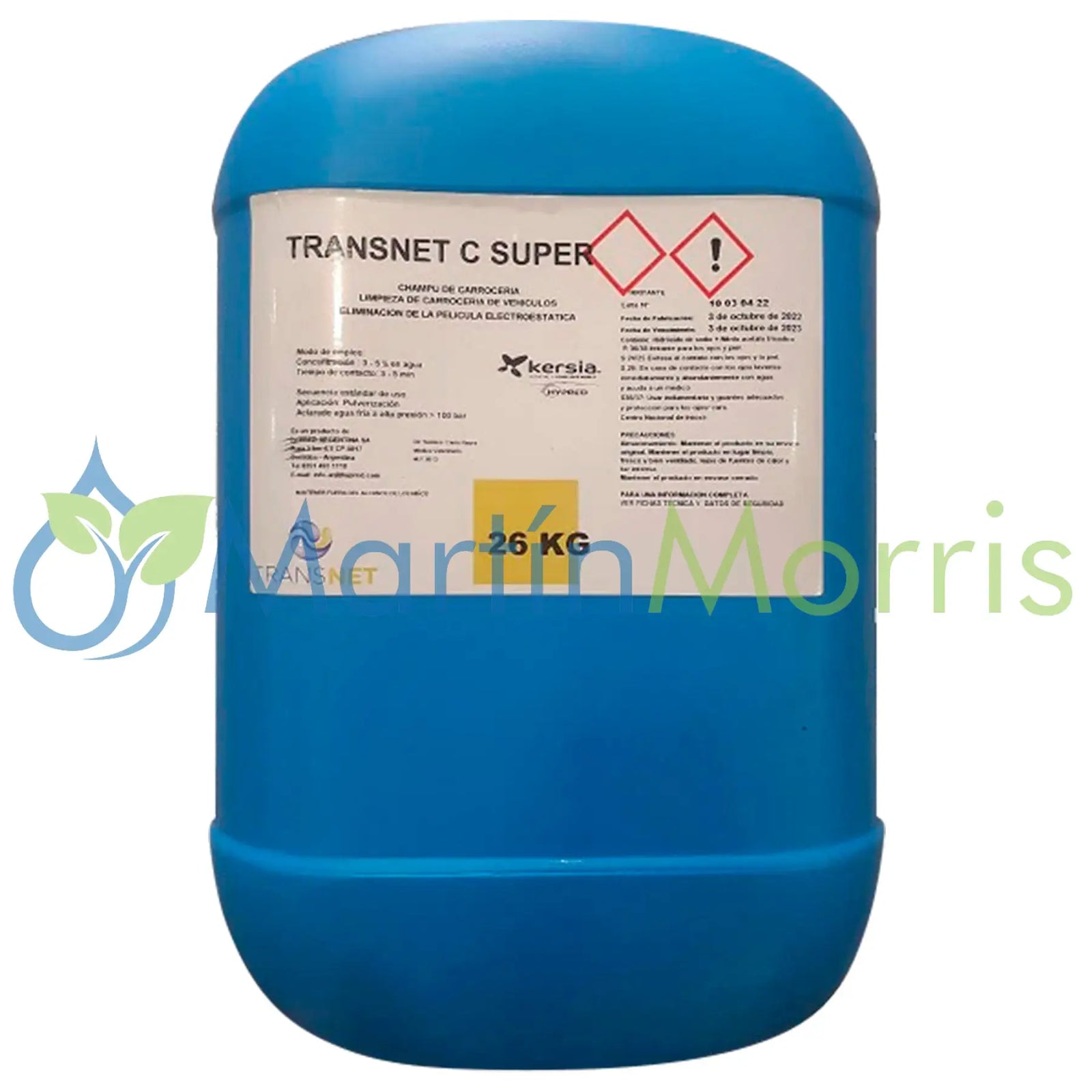 Transnet C Super Limpiador de Carrocerías Sin Frotar Envase 26kg o 10 kg 26