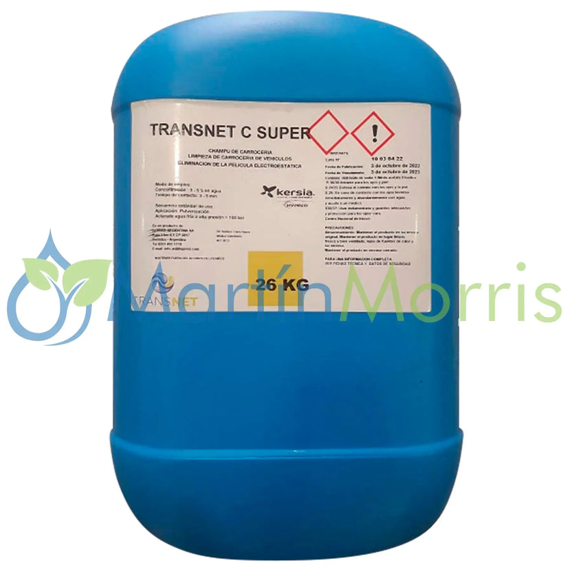 Transnet C Super Limpiador de Carrocerías Sin Frotar Envase 26kg o 10 kg 26