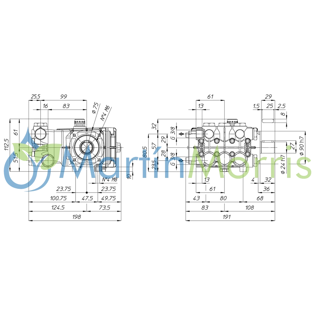 Udor Alta Presion PNC 11/11 S de 3Hp 11 Lpm