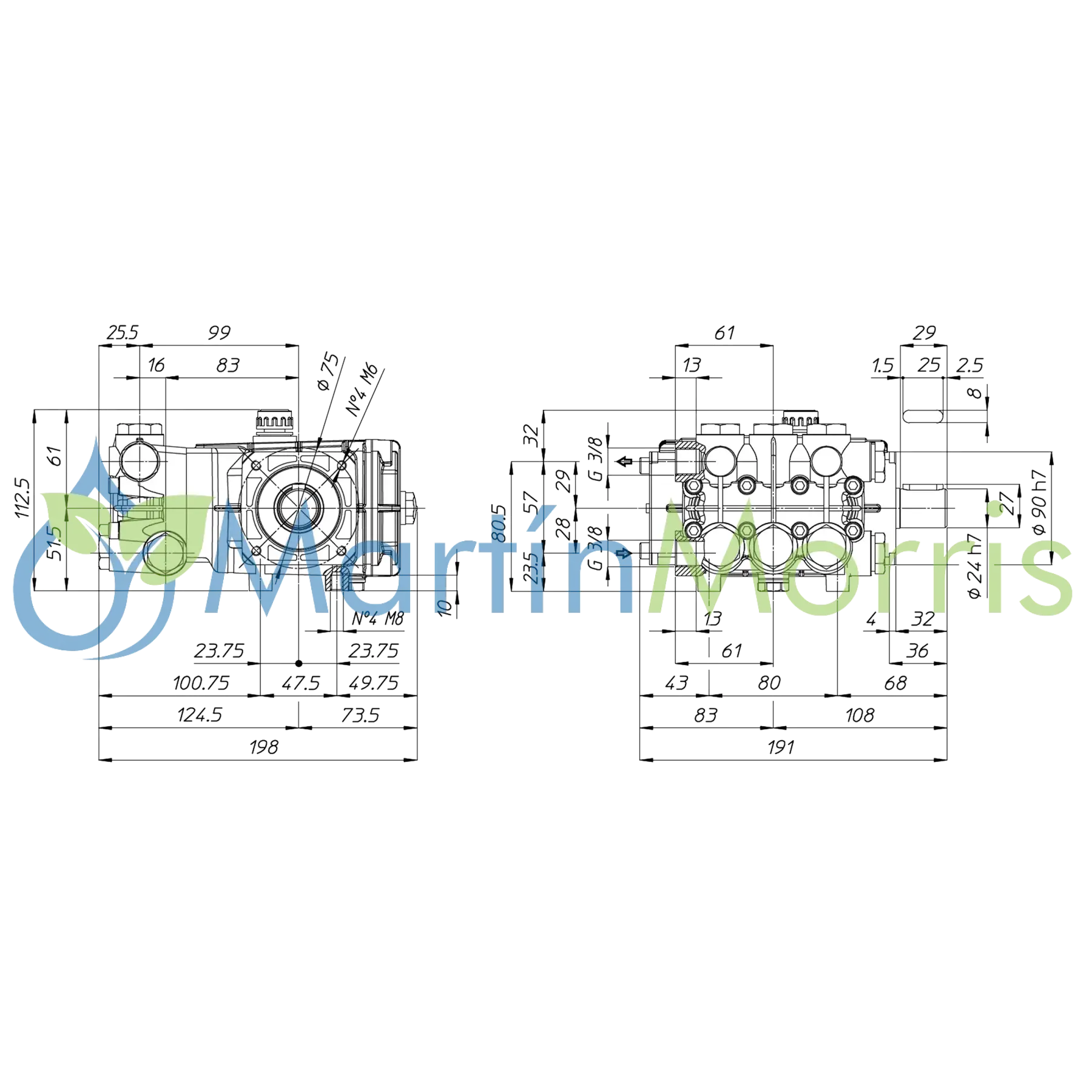 Udor Alta Presion PNC 11/11 S de 3Hp 11 Lpm