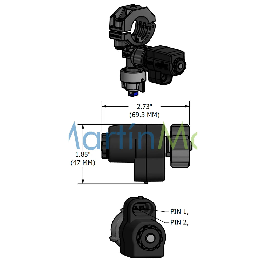 Válvula PWM Teejet para Porta pico QJ370 17560A