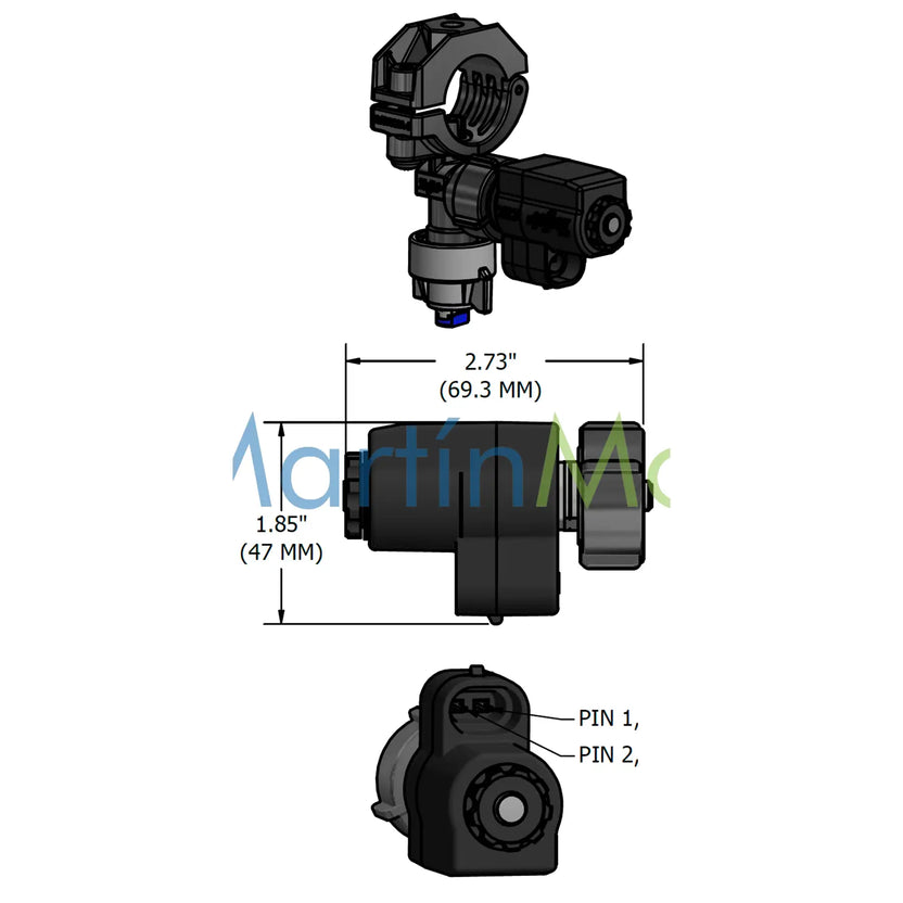 Válvula PWM Teejet para Porta pico QJ370 17560A