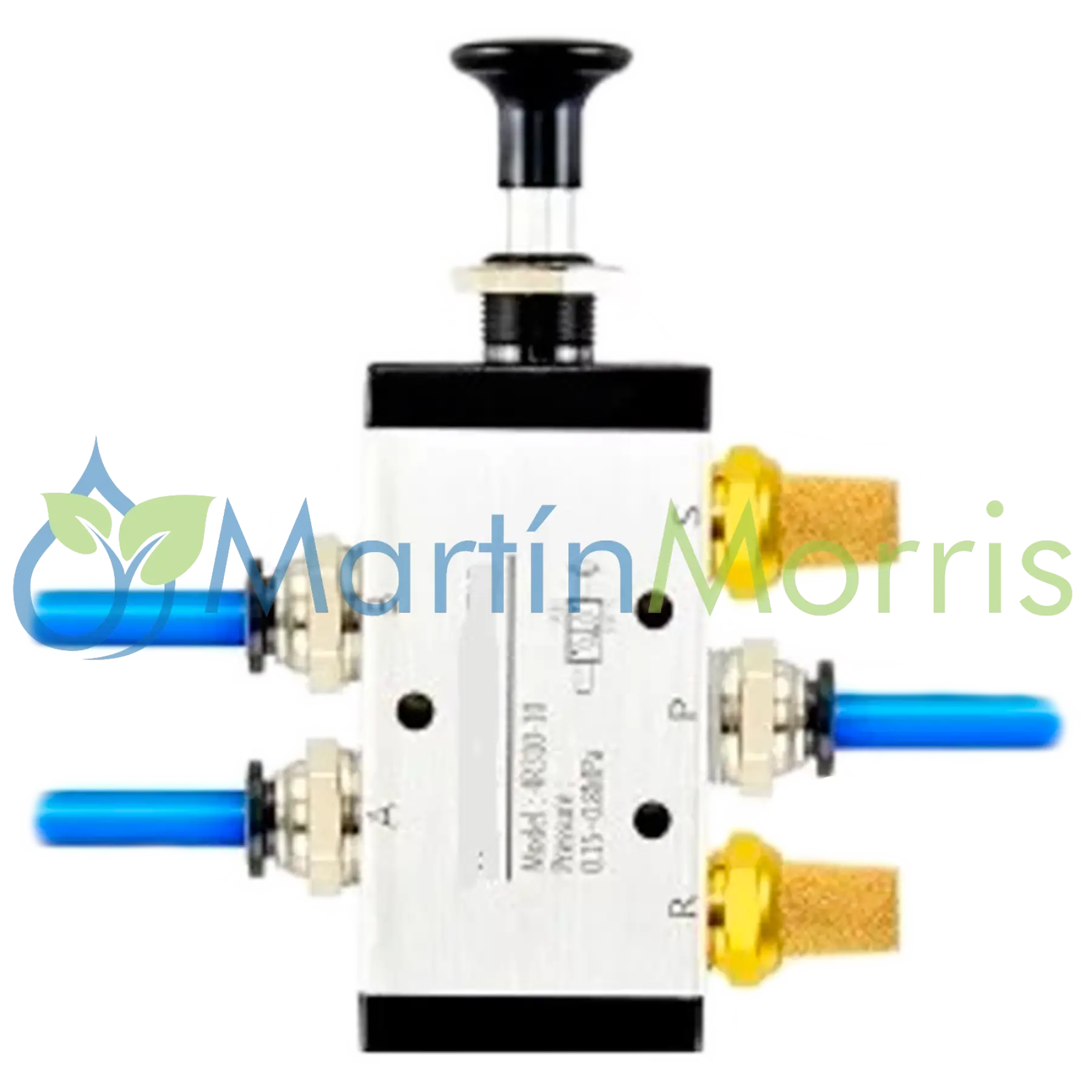 Válvula manual neumática de 5 a 2