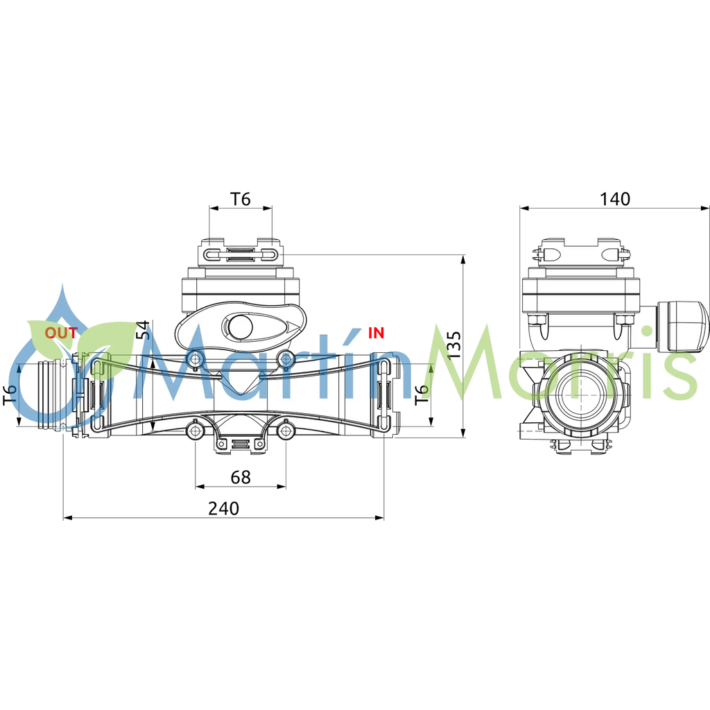 Repuesto Venturi Mixer de carga ARAG modelo Niagara válvula y cuerpo