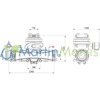 Repuesto Venturi Mixer de carga ARAG modelo Niagara válvula y cuerpo