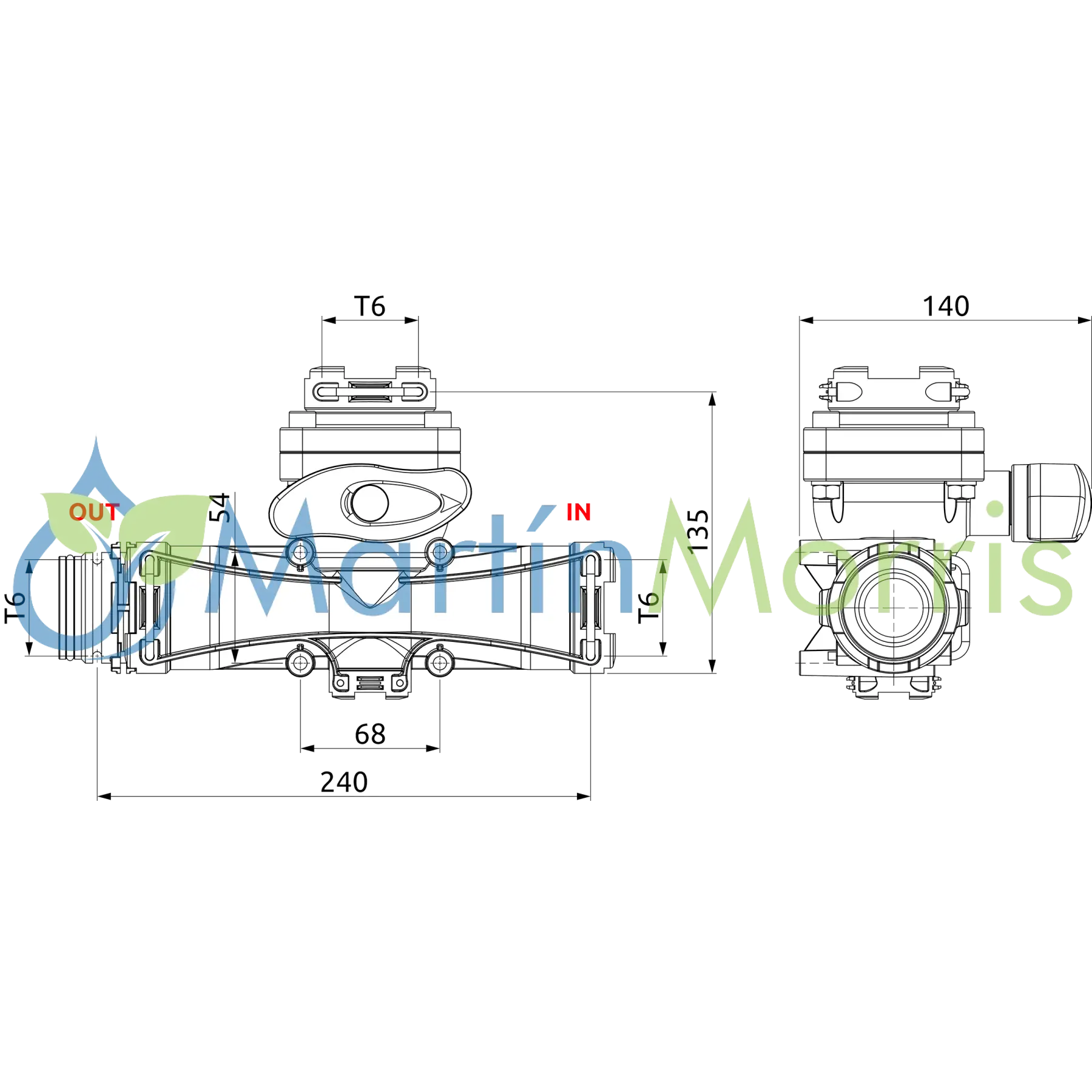 Repuesto Venturi Mixer de carga ARAG modelo Niagara válvula y cuerpo