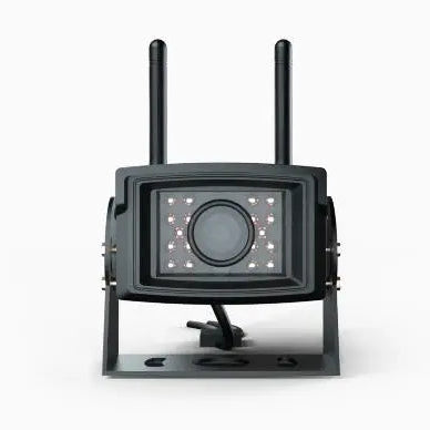 Vista frontal de la cámara Wi-Fi FJD de FJ Dynamics con carcasa reforzada y antenas inalámbricas