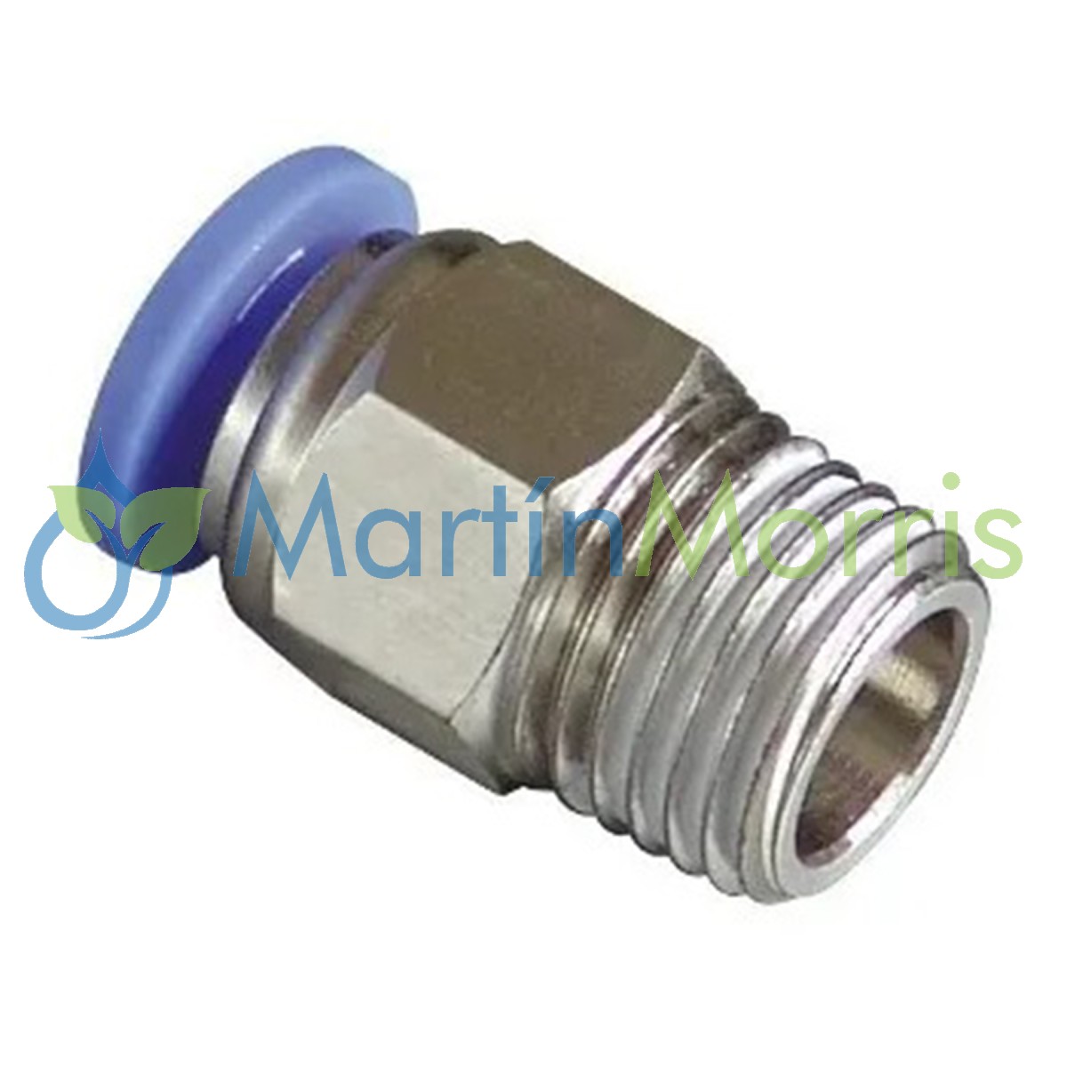 Conector Rapido Recto Inoxidable 10 x 1/4