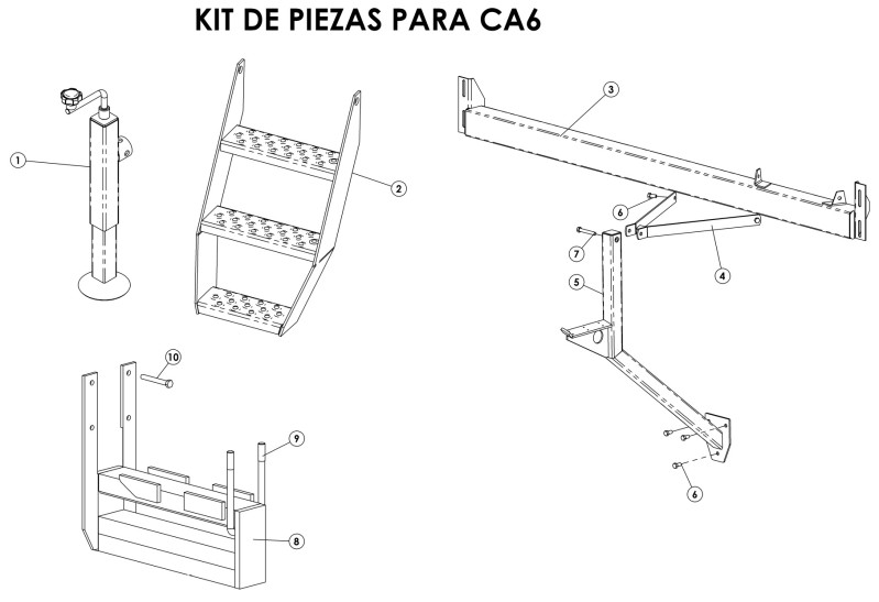 Despiece de FAVOT Cacique 3000 KIT de Piezas para CA6