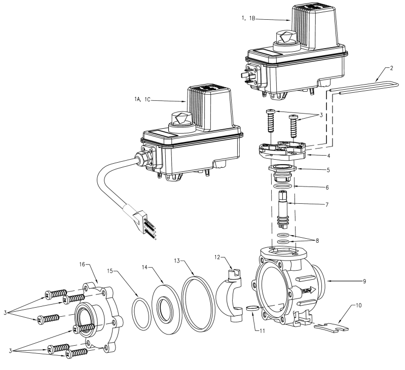 Repuestos para Electroválvula Teejet 536BEC