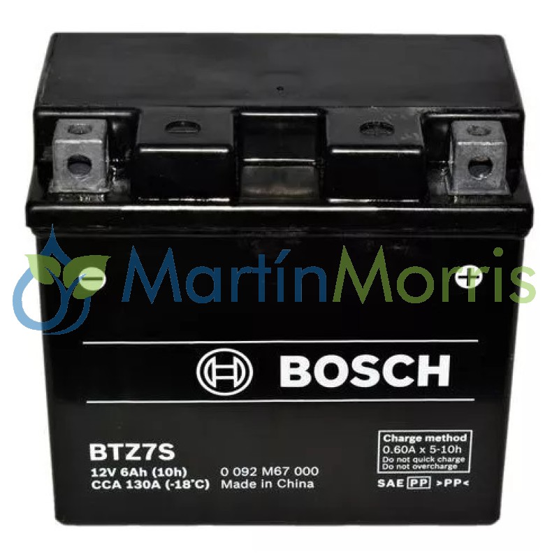 Batería BOSCH 12V 6AH Para Motos-1