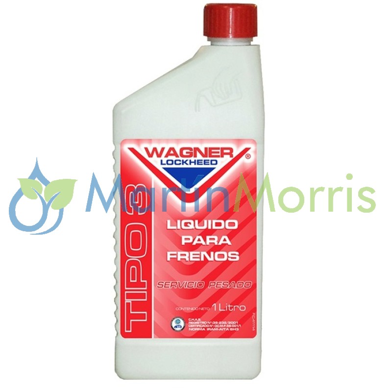 Liquido de Frenos DOT3 Wagner Lockheed Envase de 1 Litro